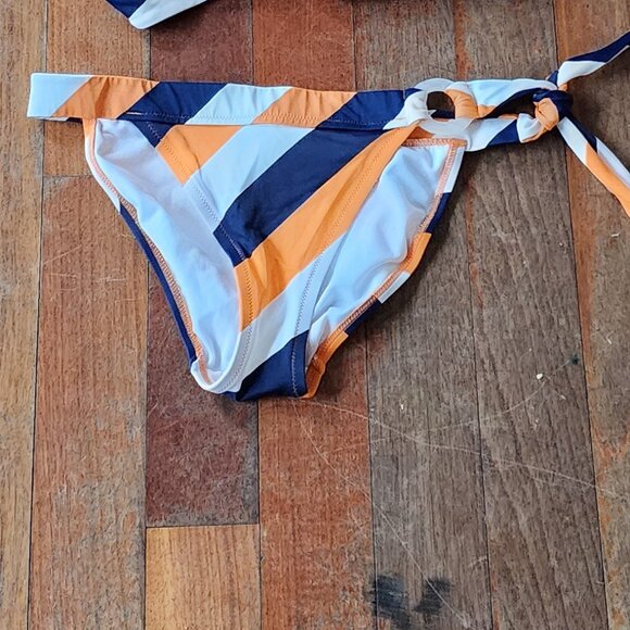 Victoria's Secret Striped Bikini Botton Size Small - Picture 1 of 7